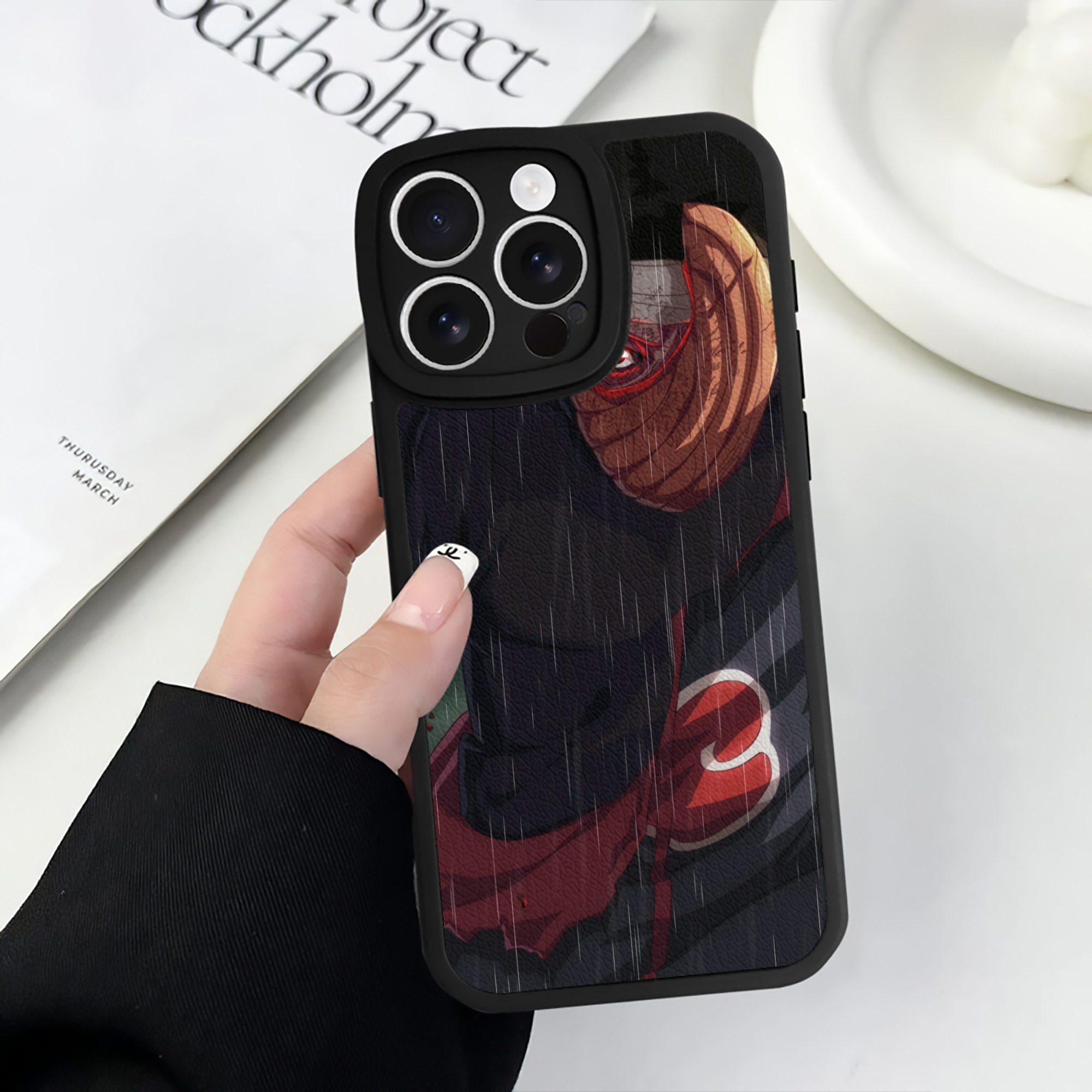 （画像用） NARUTO -ナルト- NARUTO -ナルト- 疾風伝 【iPhone 16シリーズ対応】シリコンスマホケース（レザー調） 材質：シリコン